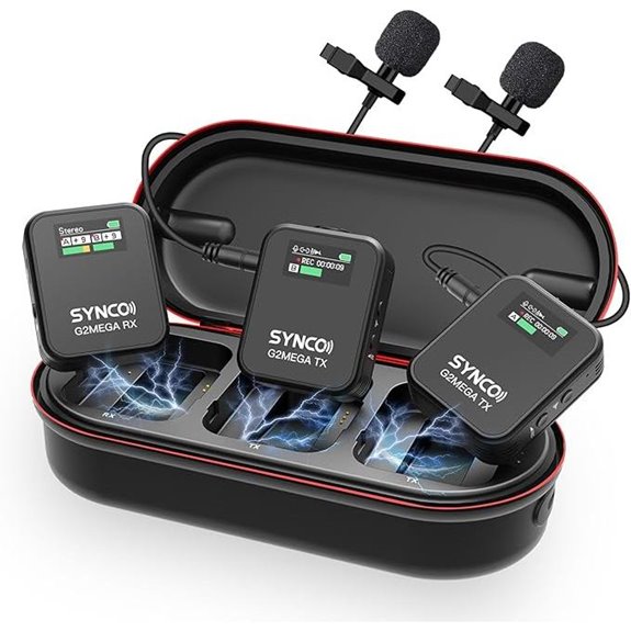 SYNCO Wireless Microphone System with Dual Transmitters