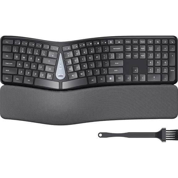 Wireless Ergonomic Split Keyboard with Wrist Rest