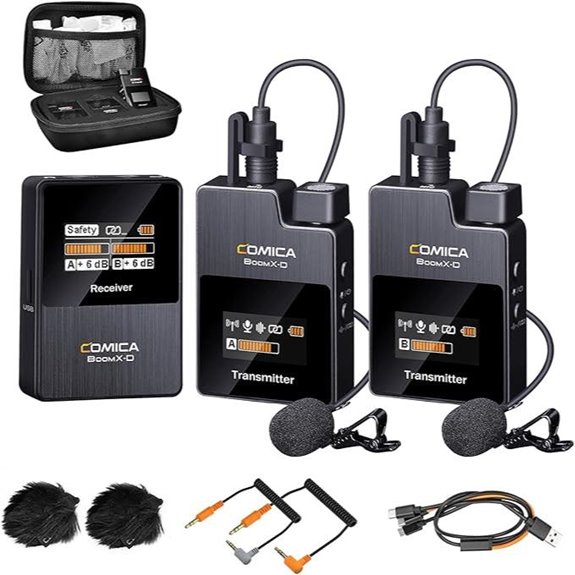 COMICA BoomX-D2 Wireless Lavalier Microphone System
