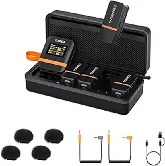 COMICA Vimo Q 4-Channel Wireless Lavalier Microphone System