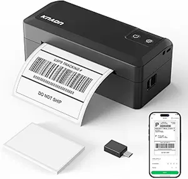 Portable Bluetooth Thermal Label Printer for Small Business