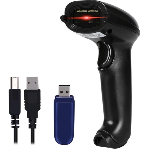 WoneNice Wireless 1D Barcode Scanner for Retail
