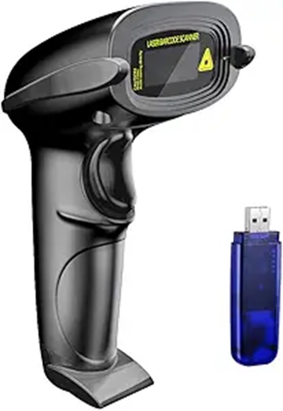 NADAMOO Wireless Barcode Scanner 328ft USB Handheld