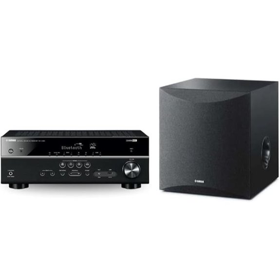 Yamaha RX-V385 5.1-Channel 4K AV Receiver Bundle