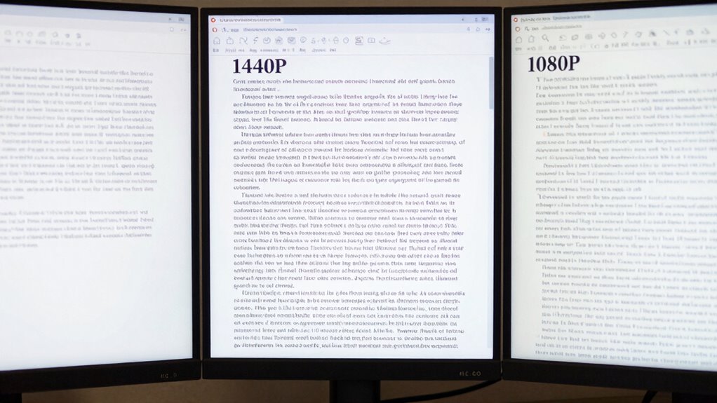 display resolution for clarity