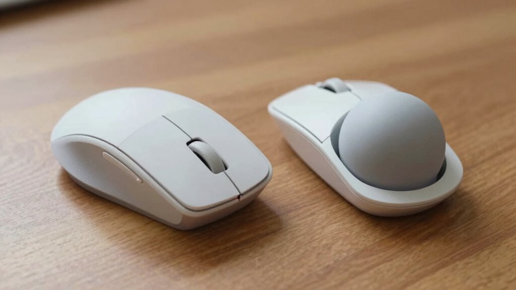 ergonomic mouse and trackball