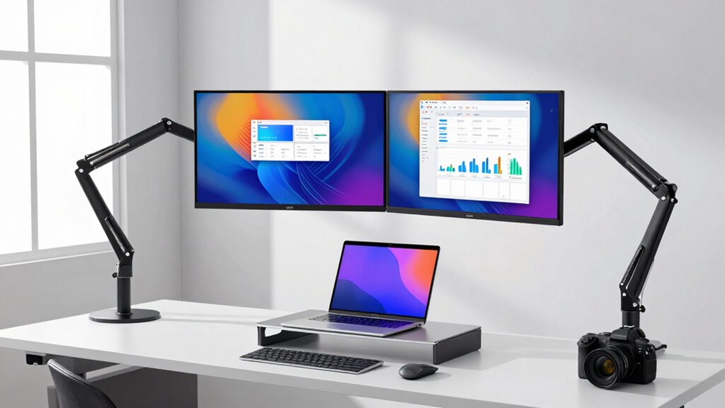 monitor arm compatibility and features