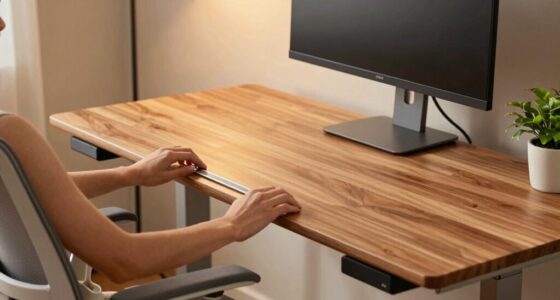 quick standing desk adjustment