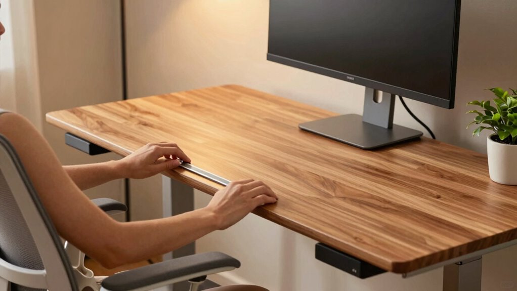 quick standing desk adjustment