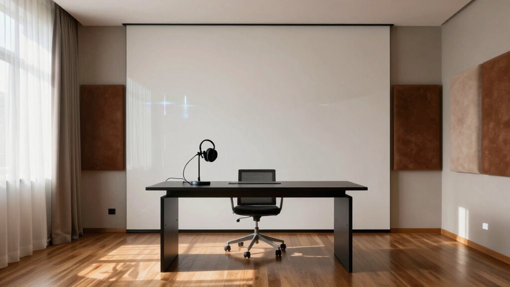 soundproof curtains and acoustic panels