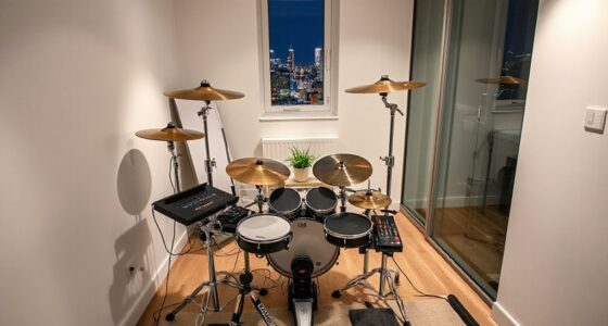 top apartment electronic drums