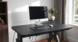 top cable managed standing desks