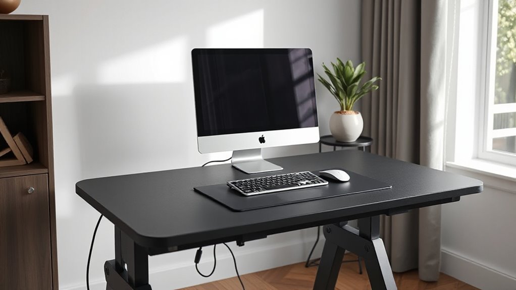 top cable managed standing desks