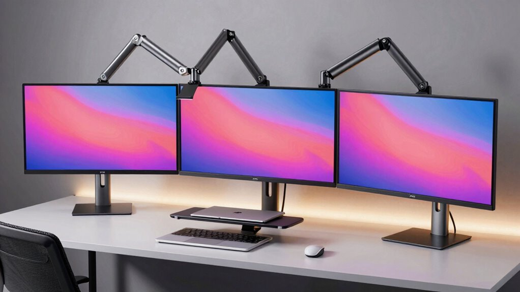 top dual monitor arms
