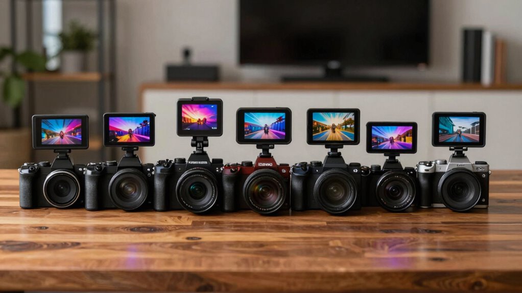 top flip screen vlogging cameras
