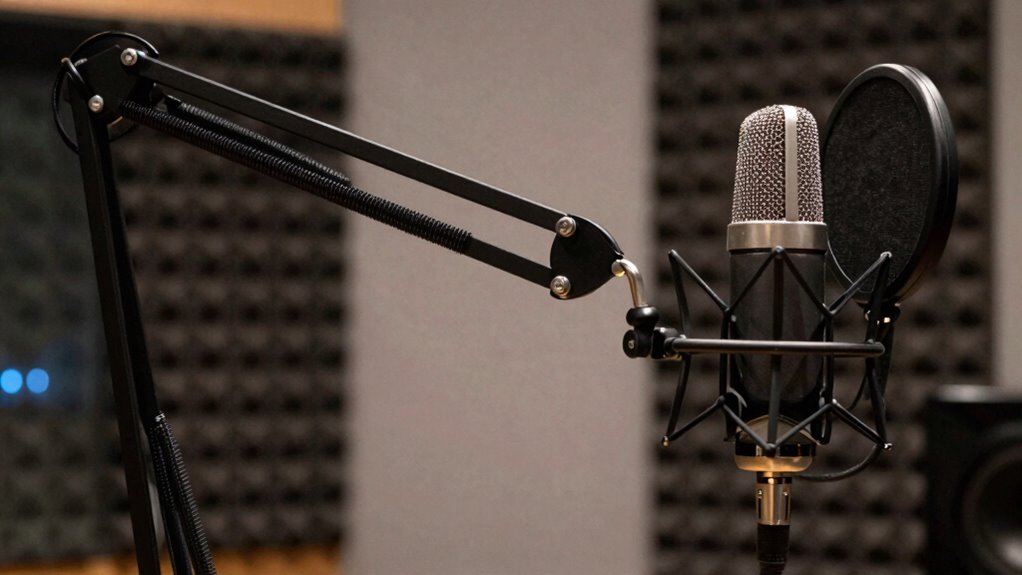 top heavy microphone boom arms