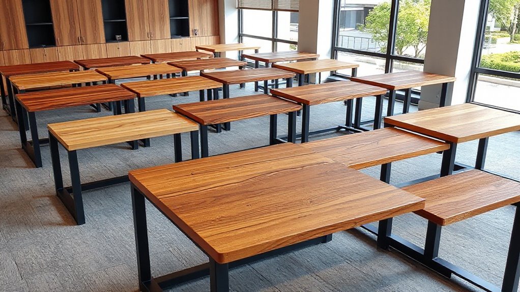 top solid wood standing desks