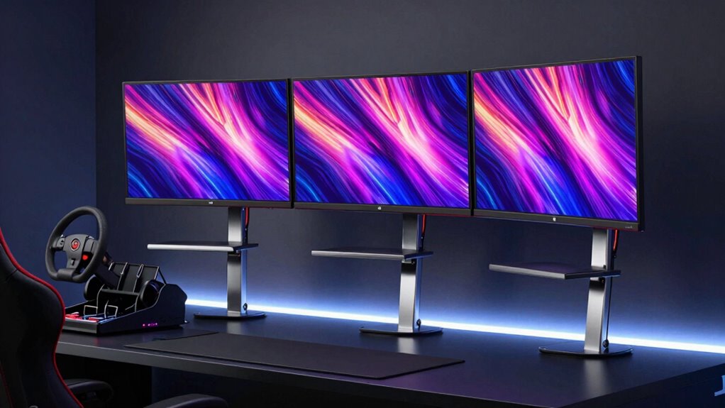 top triple monitor stands