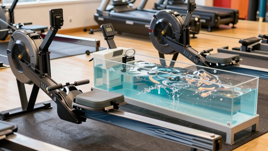 types of rowing machine resistance