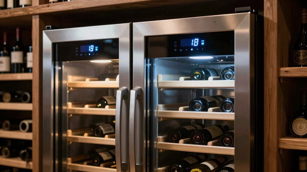 wine storage temperature options