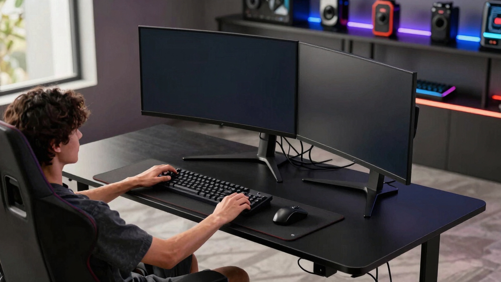 14 Best Gaming Desks for Triple Monitor Setups in 2026