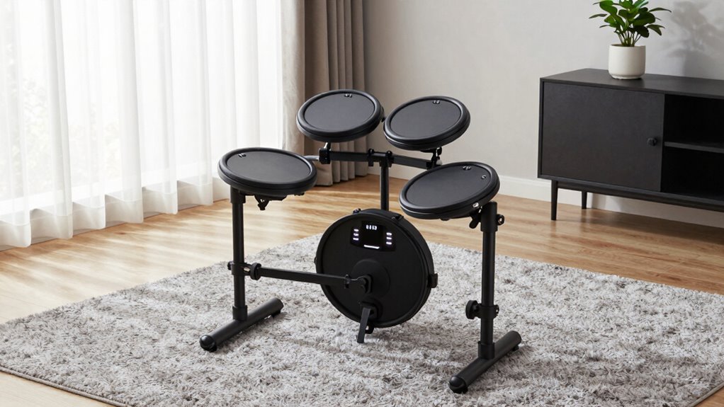 apartment friendly drum placement