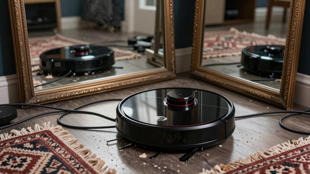 cables fringes mirrors hinder