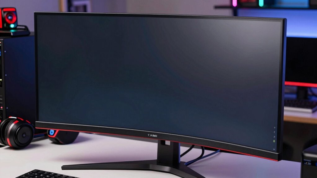 curved monitors enhance comfort