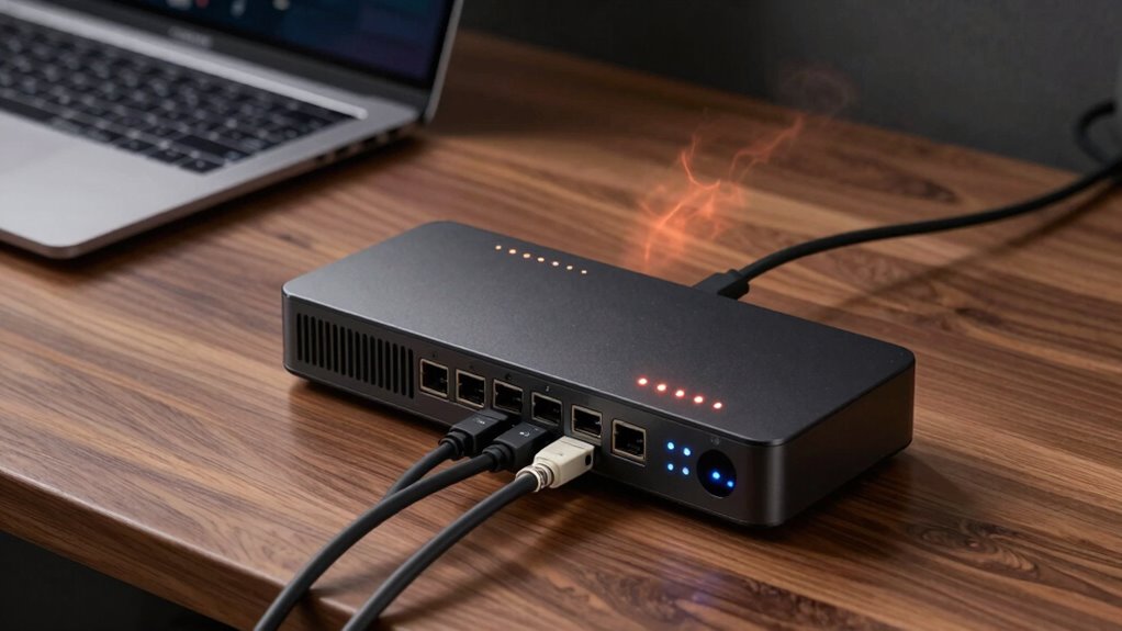 docking stations generate heat