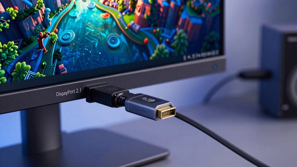 high bandwidth adaptive display connection