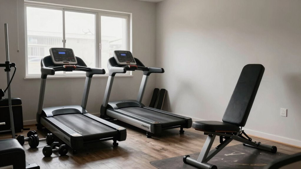 inefficient home gym setup
