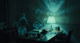 night vision with strange lights