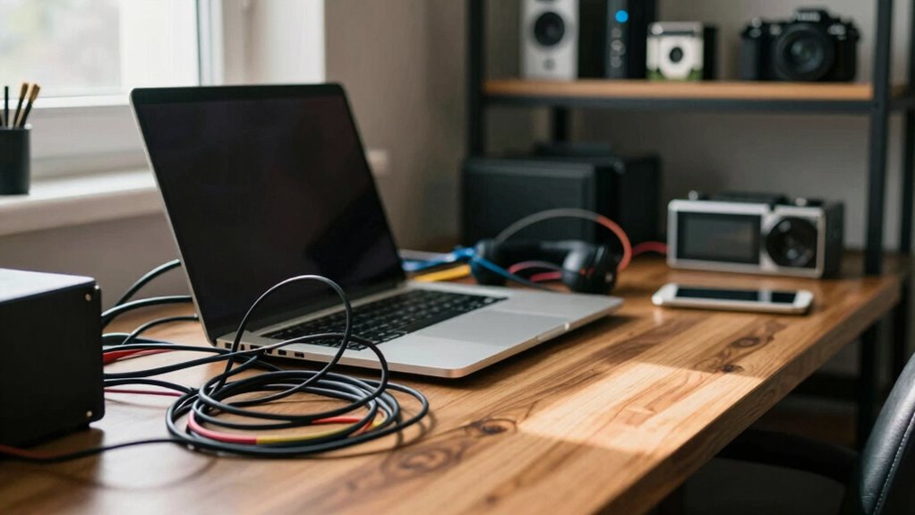 organize cables clear mind