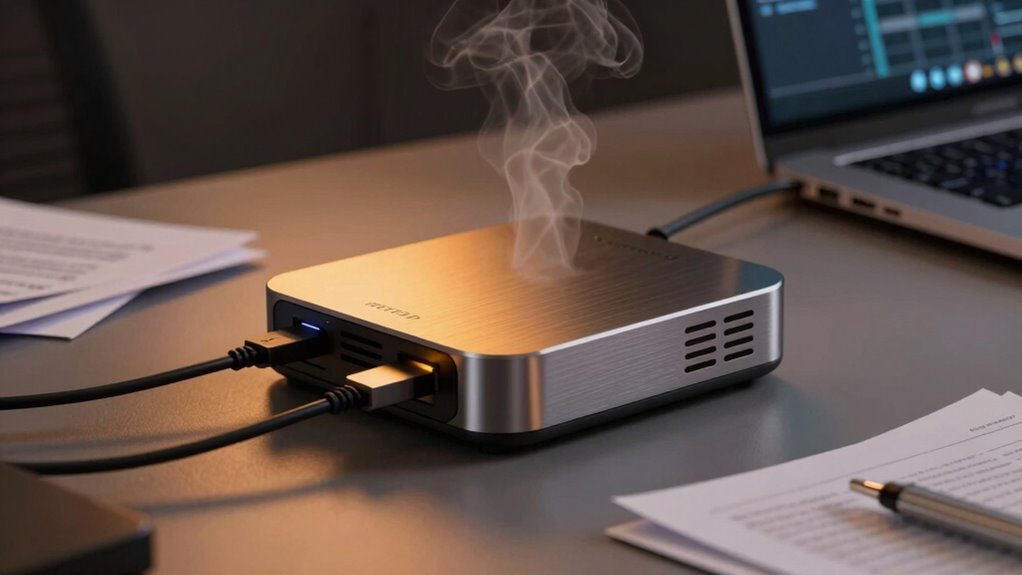 overheating docking stations