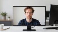 poor webcam framing technique