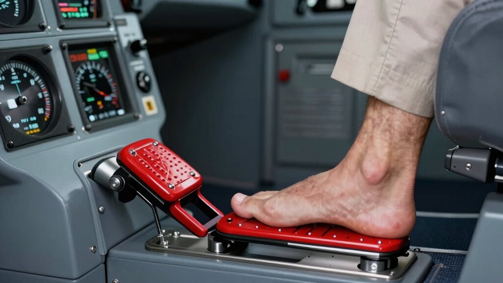 rudder pedals improve pilot coordination