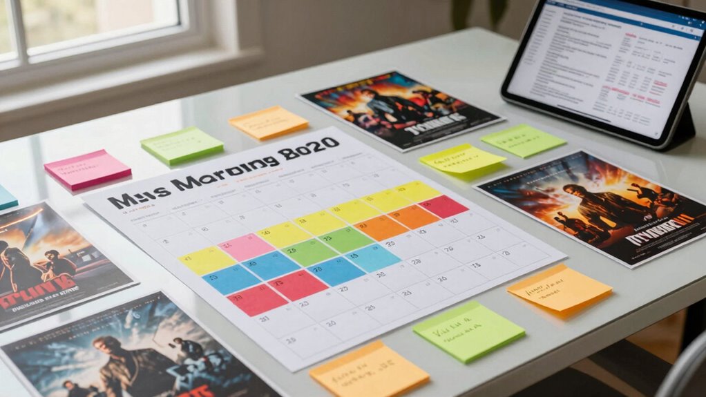 scheduling film marketing campaigns